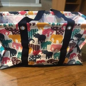 NWT-Large Utility Tote - Elephant Parade
